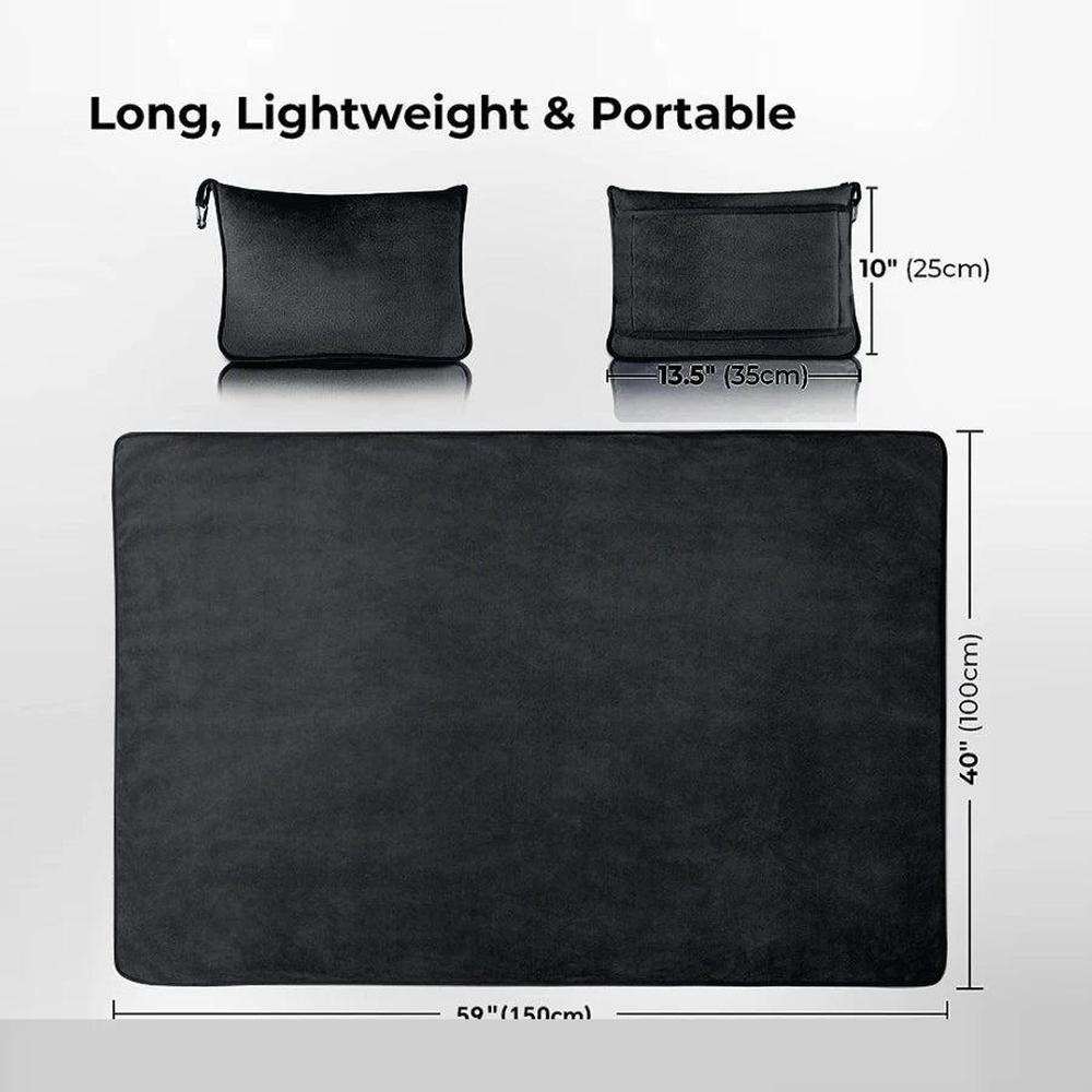 CozyNest - 2-in-1 Travel Blanket & Neck Pillow for Ultimate Comfort