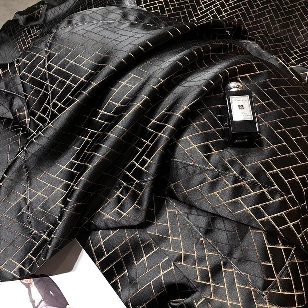 Jasmine Black Luxury Duvet Cover Set - Premium Cotton & Satin Blend, 600-Thread Count