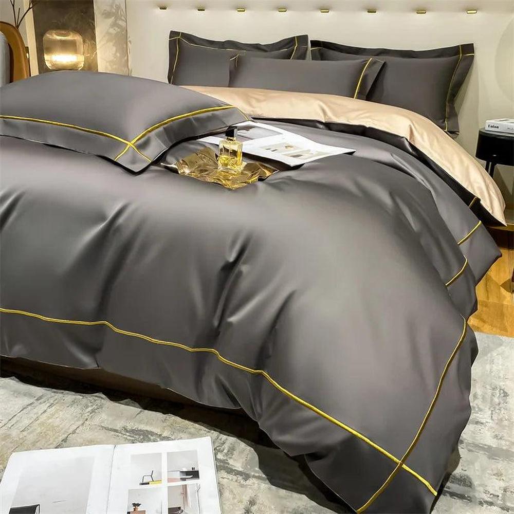 Luxury Egyptian Cotton Bedding Set with Duvet Cover & Pillowcases