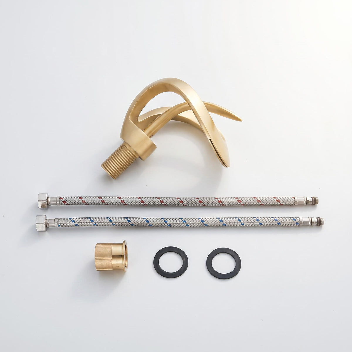 Waterfall Basin Mixer Tap – Solid Brass Modern Bathroom Sink Faucet