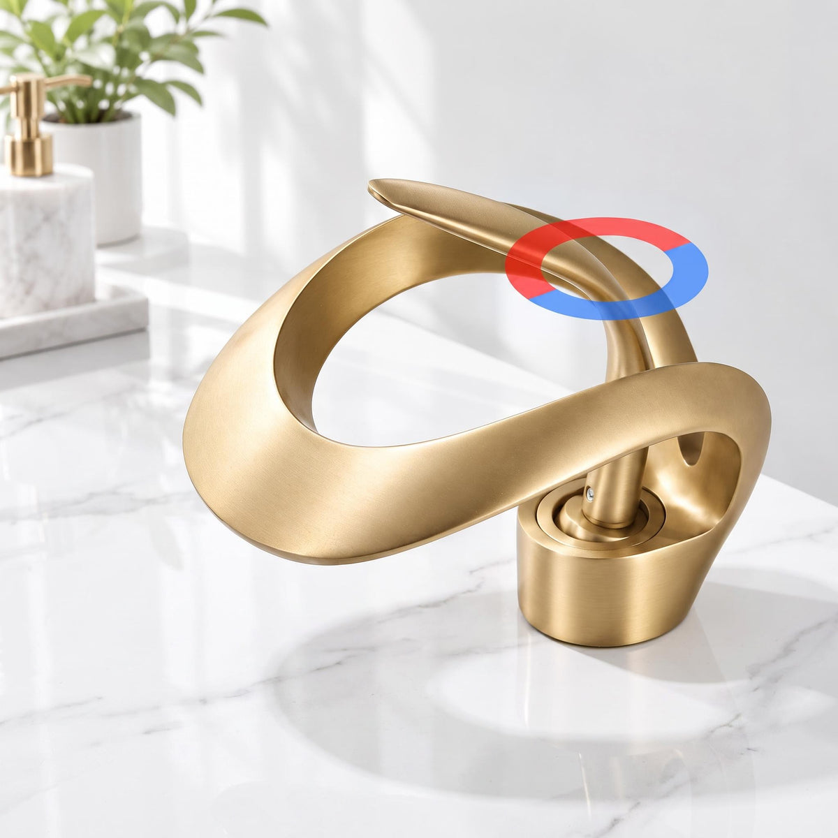 Waterfall Basin Mixer Tap – Solid Brass Modern Bathroom Sink Faucet