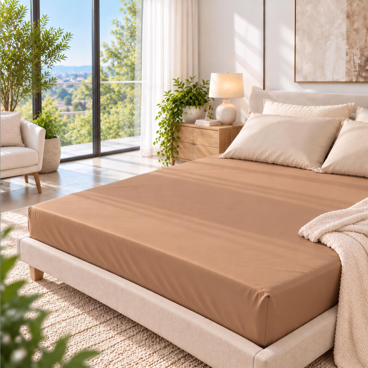 100% Pure Mulberry Silk Fitted Sheet - Grade A Deep With Pocket