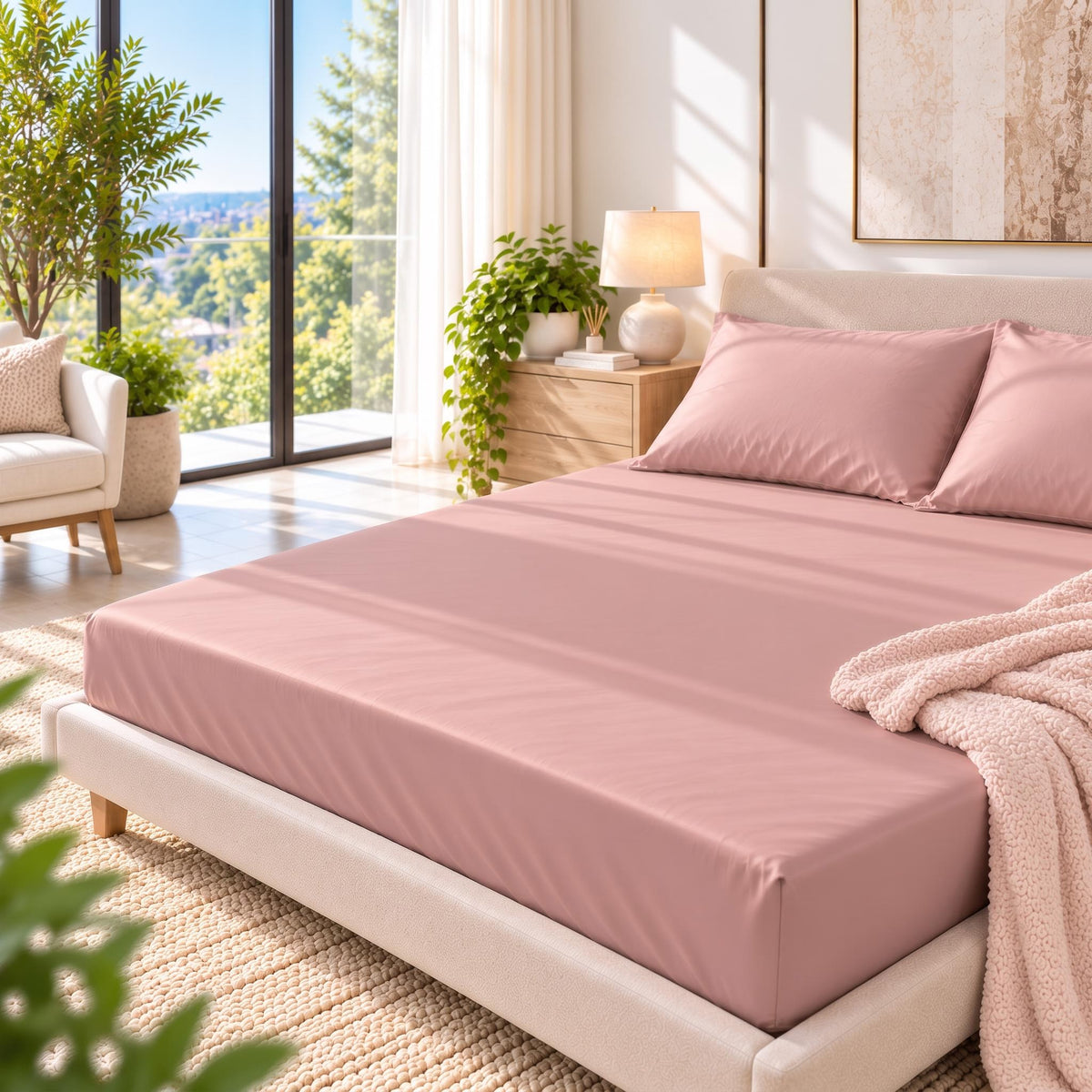 100% Pure Mulberry Silk Fitted Sheet - Grade A Deep With Pocket