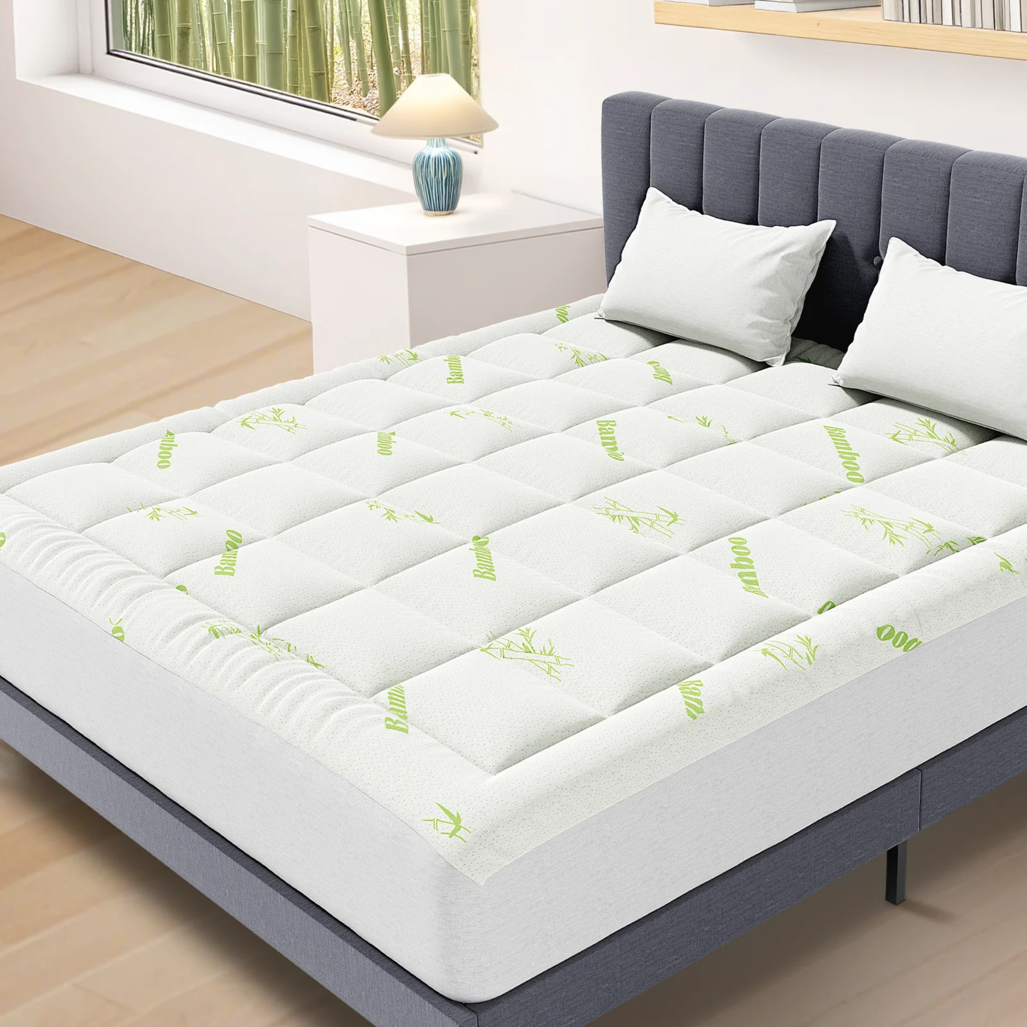 Bamboo Viscose Mattress Topper - Soft and Breathable Bedding