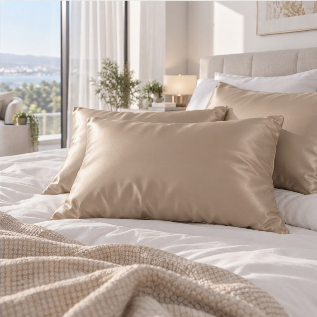 19 Momme Mulberry Silk Pillowcase for Hair Care with Envelope Closure
