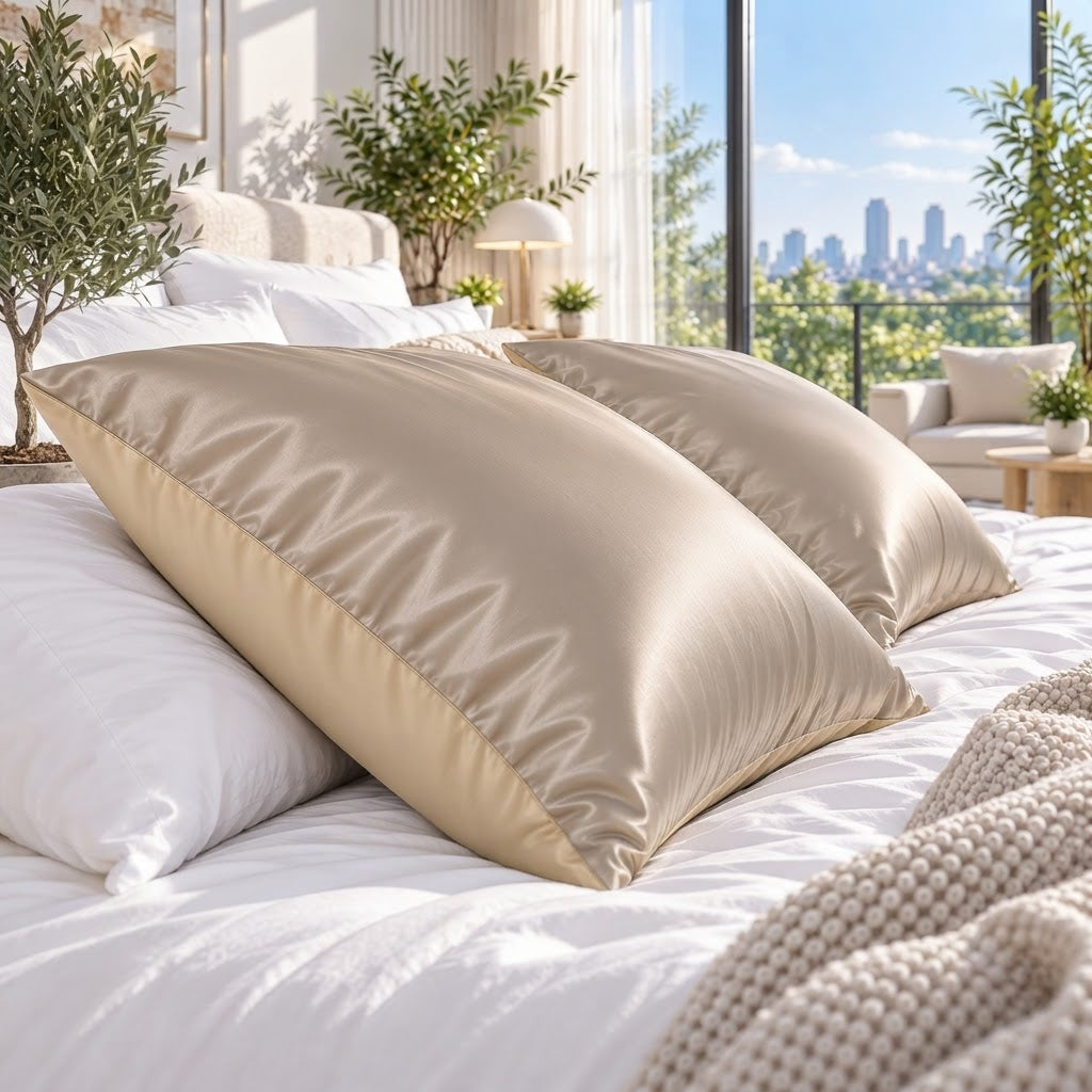 22 Momme Mulberry Silk Pillowcase for Hair with Envelope Closure