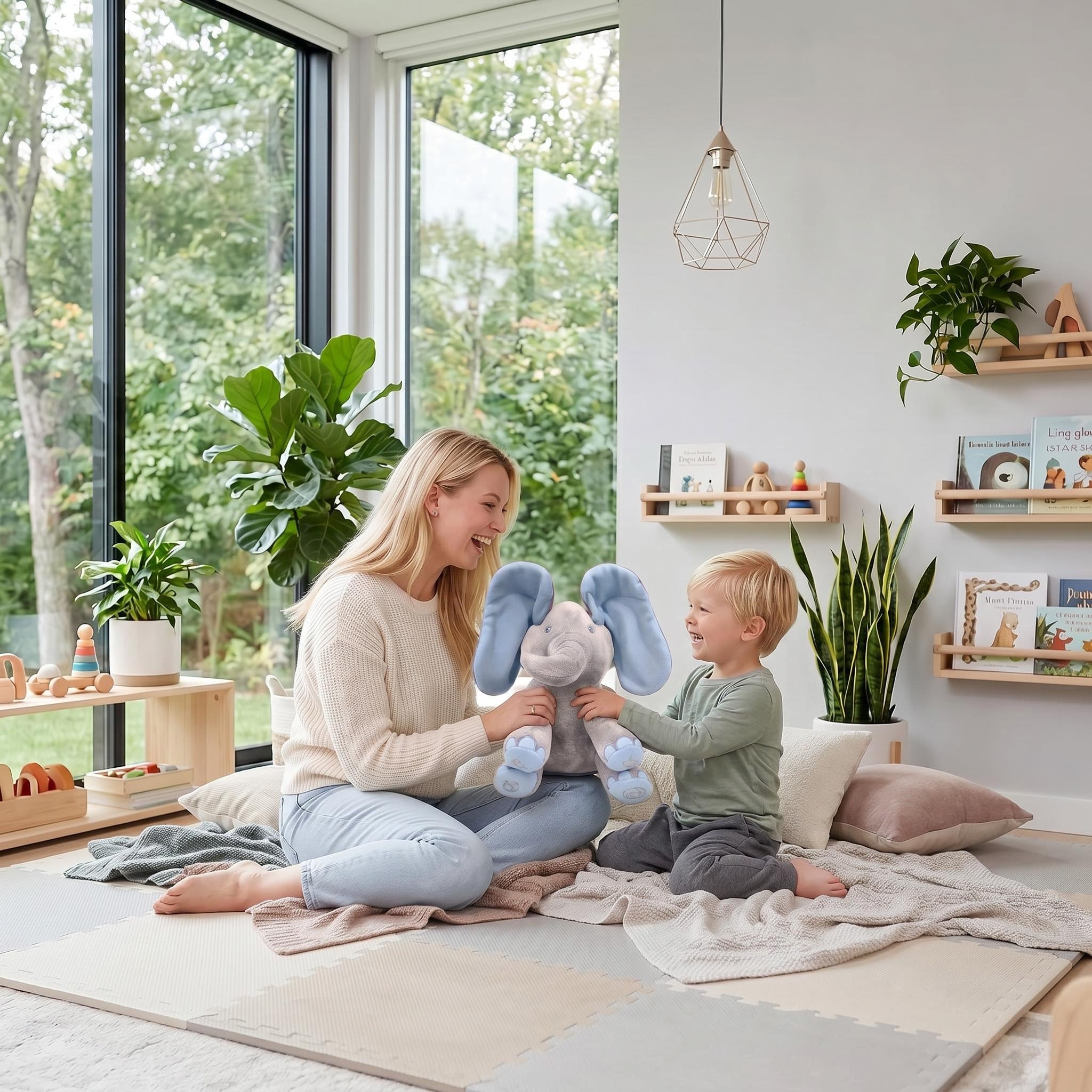 Animated Elephant Plush Toy for Interactive Play