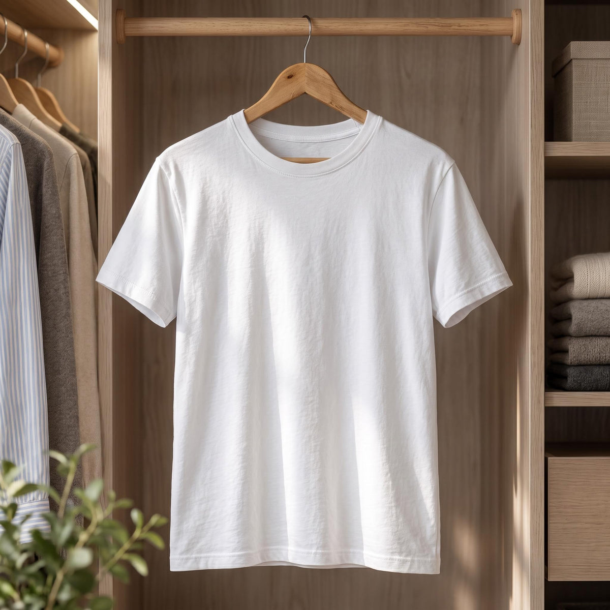 Men's Mulberry Silk Crew Neck T-Shirt for Versatile Style