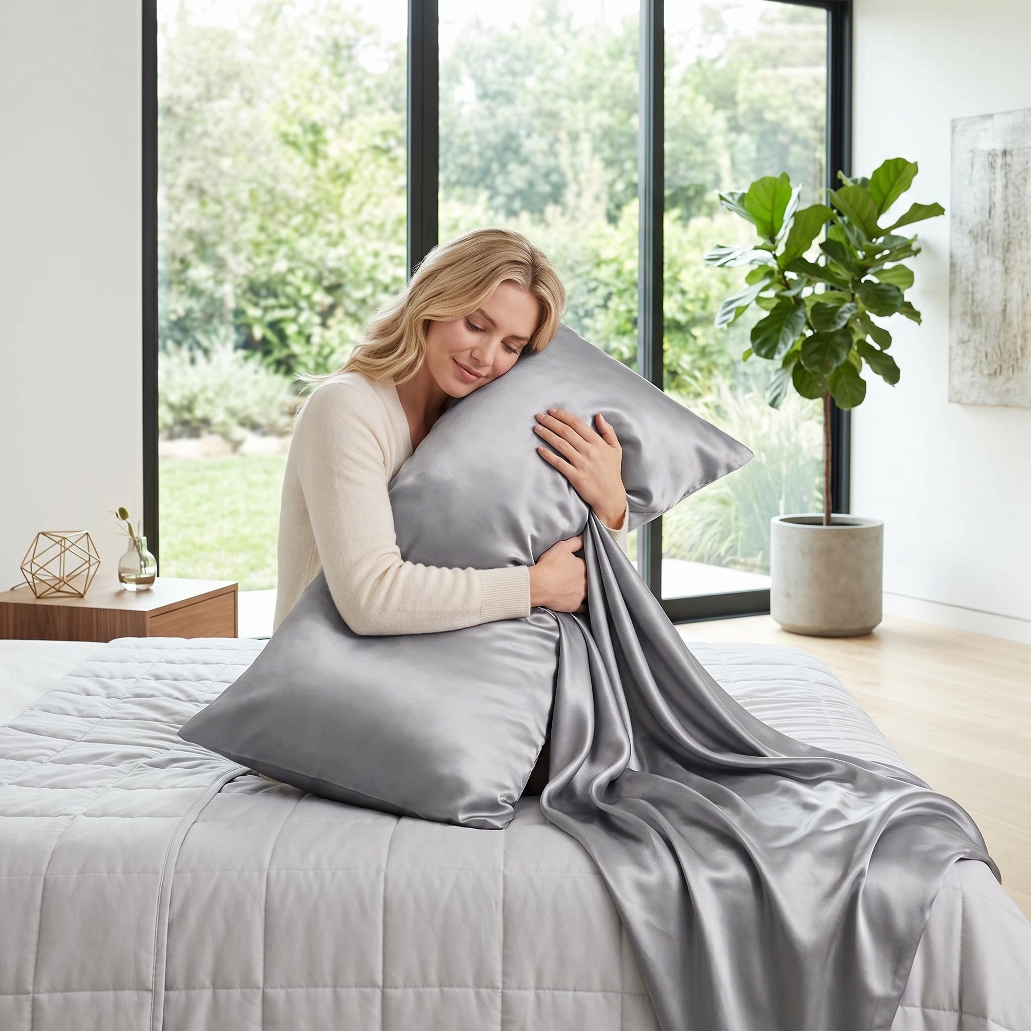 Silk Pillowcase Set for Hair - Luxurious Soft Texture