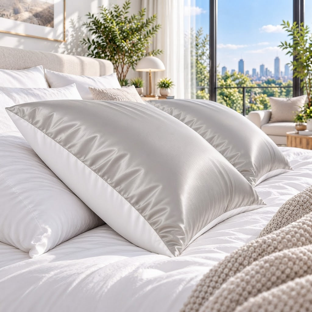 22 Momme Mulberry Silk Pillowcase for Hair with Envelope Closure