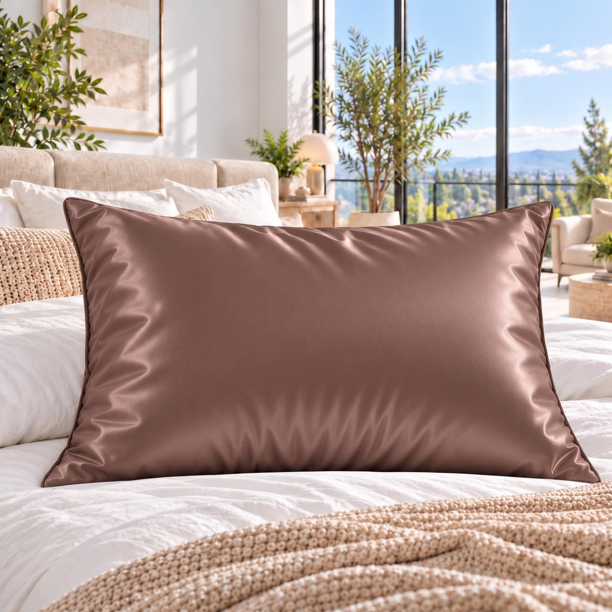 19 Momme Mulberry Silk Pillowcase for Hair Care with Envelope Closure