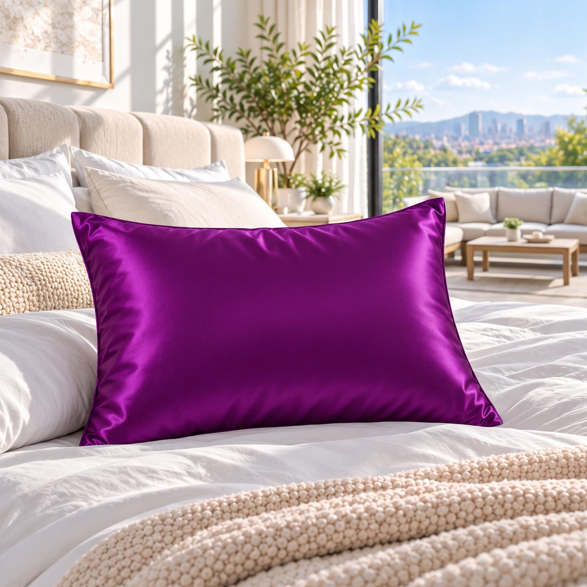 19 Momme Mulberry Silk Pillowcase for Hair Care with Envelope Closure
