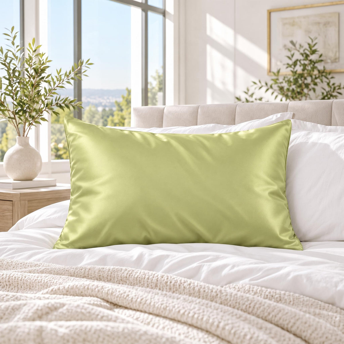 19 Momme Mulberry Silk Pillowcase for Hair Care with Envelope Closure