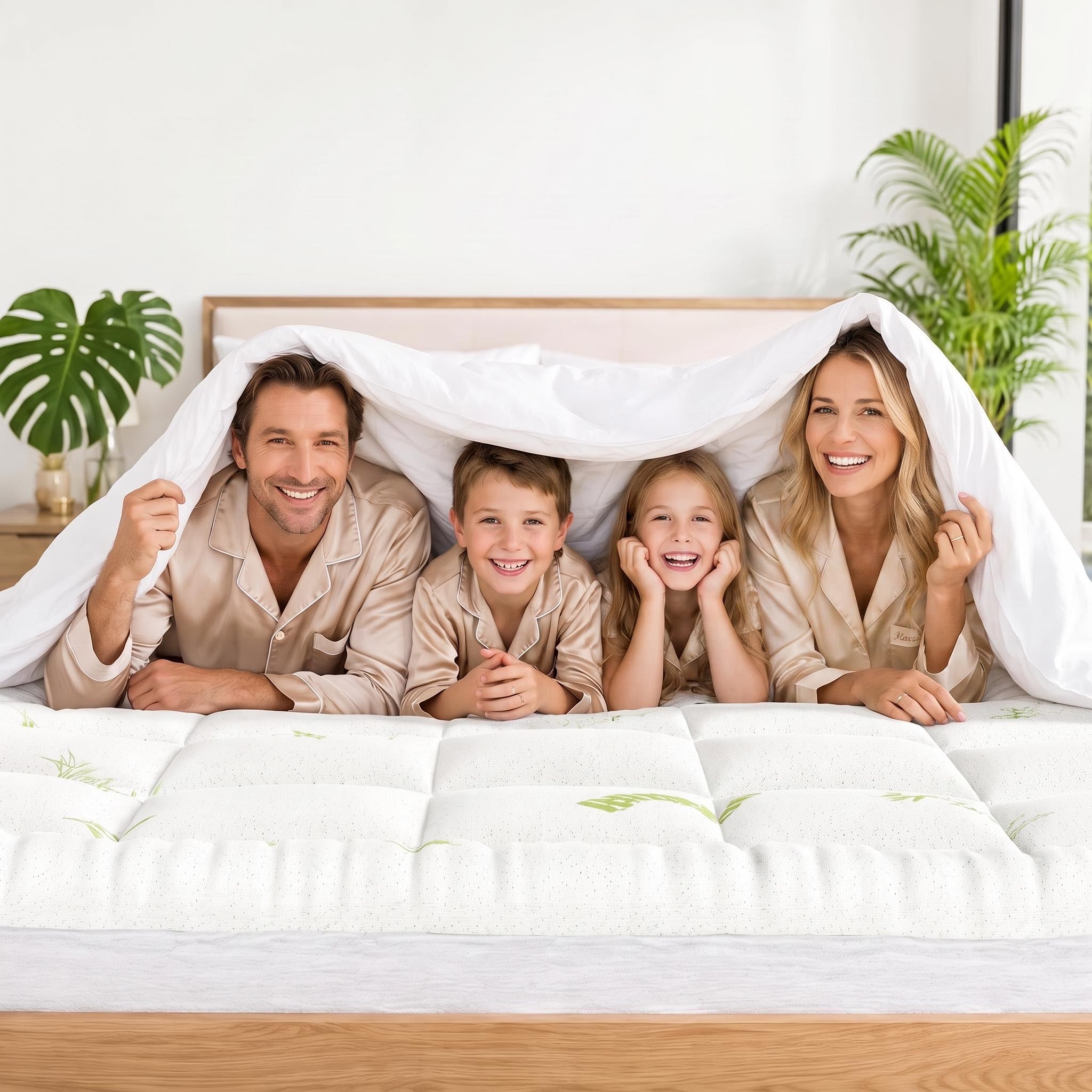 Bamboo Viscose Mattress Topper - Soft and Breathable Bedding