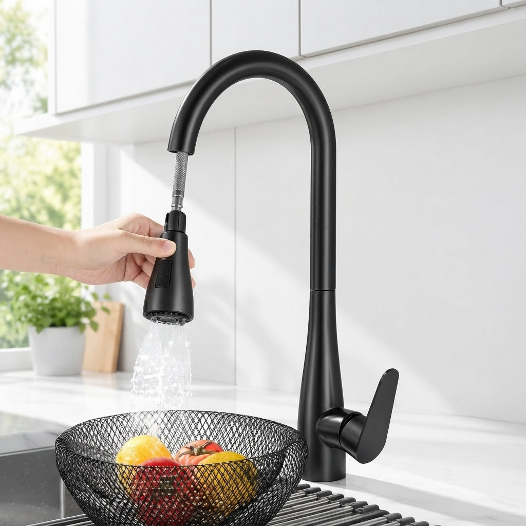 Smart Touch Kitchen Faucet with Pull-Out Spray Head