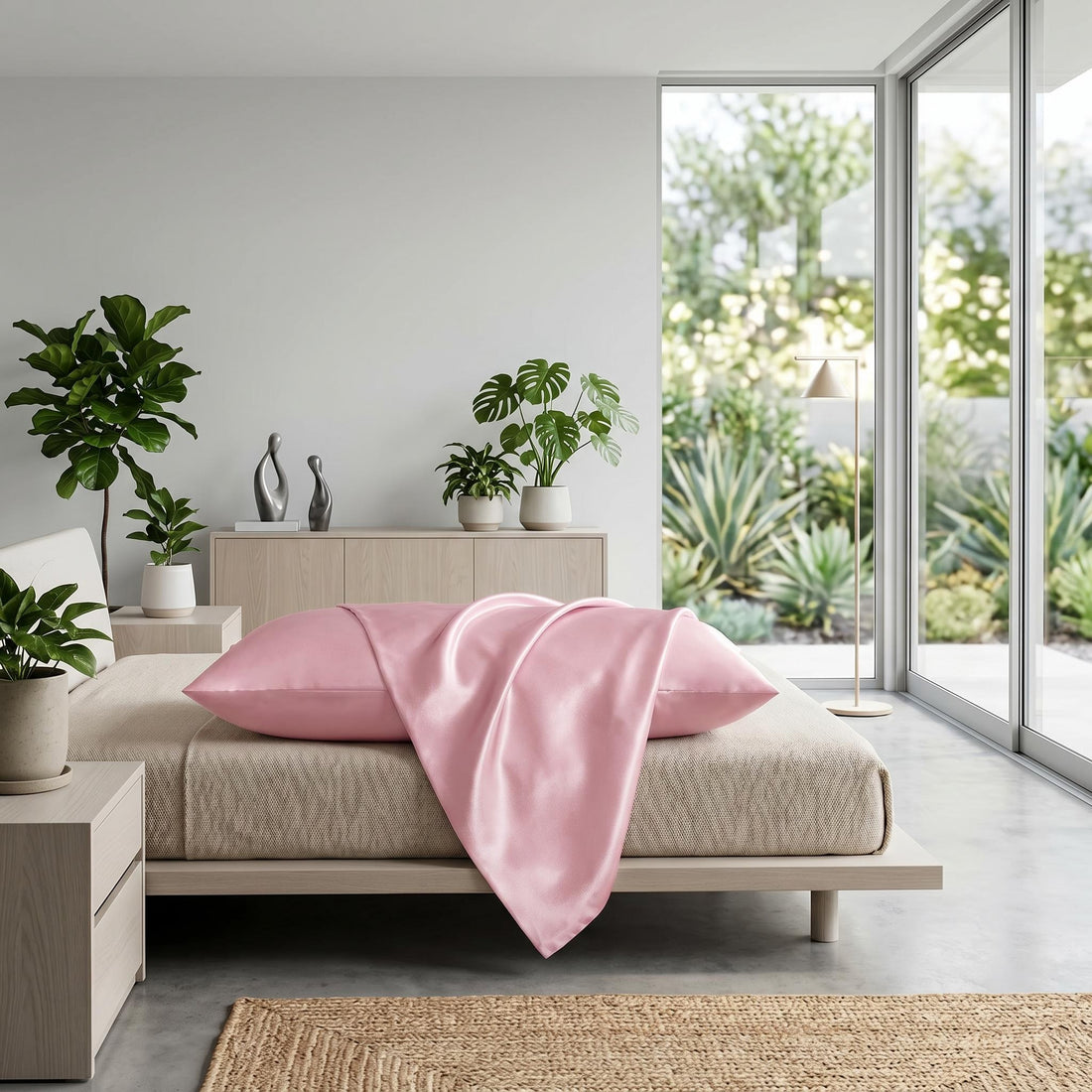 Silk Pillowcase Set for Hair - Luxurious Soft Texture