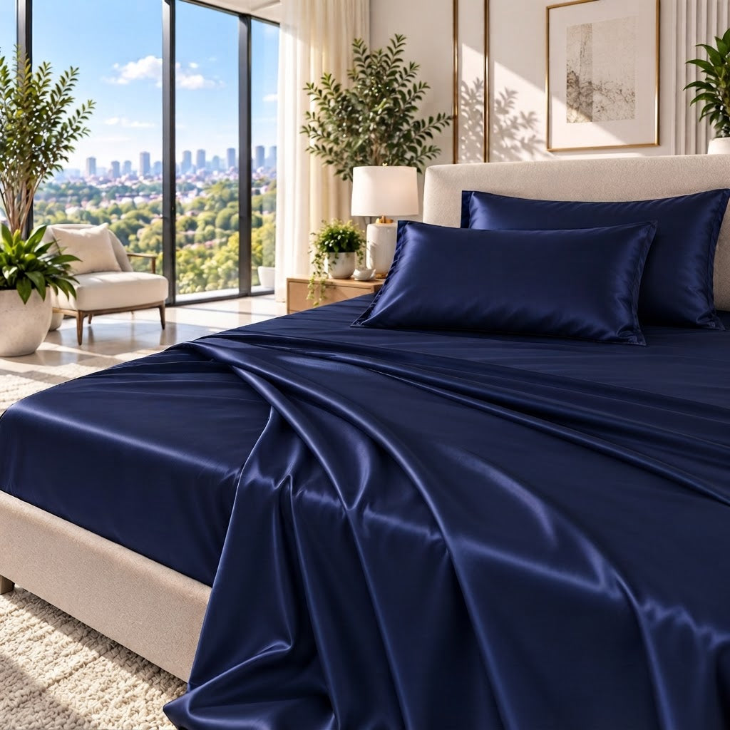 Elegant 25 Momme Mulberry Silk Bedding Set with Pillowcases
