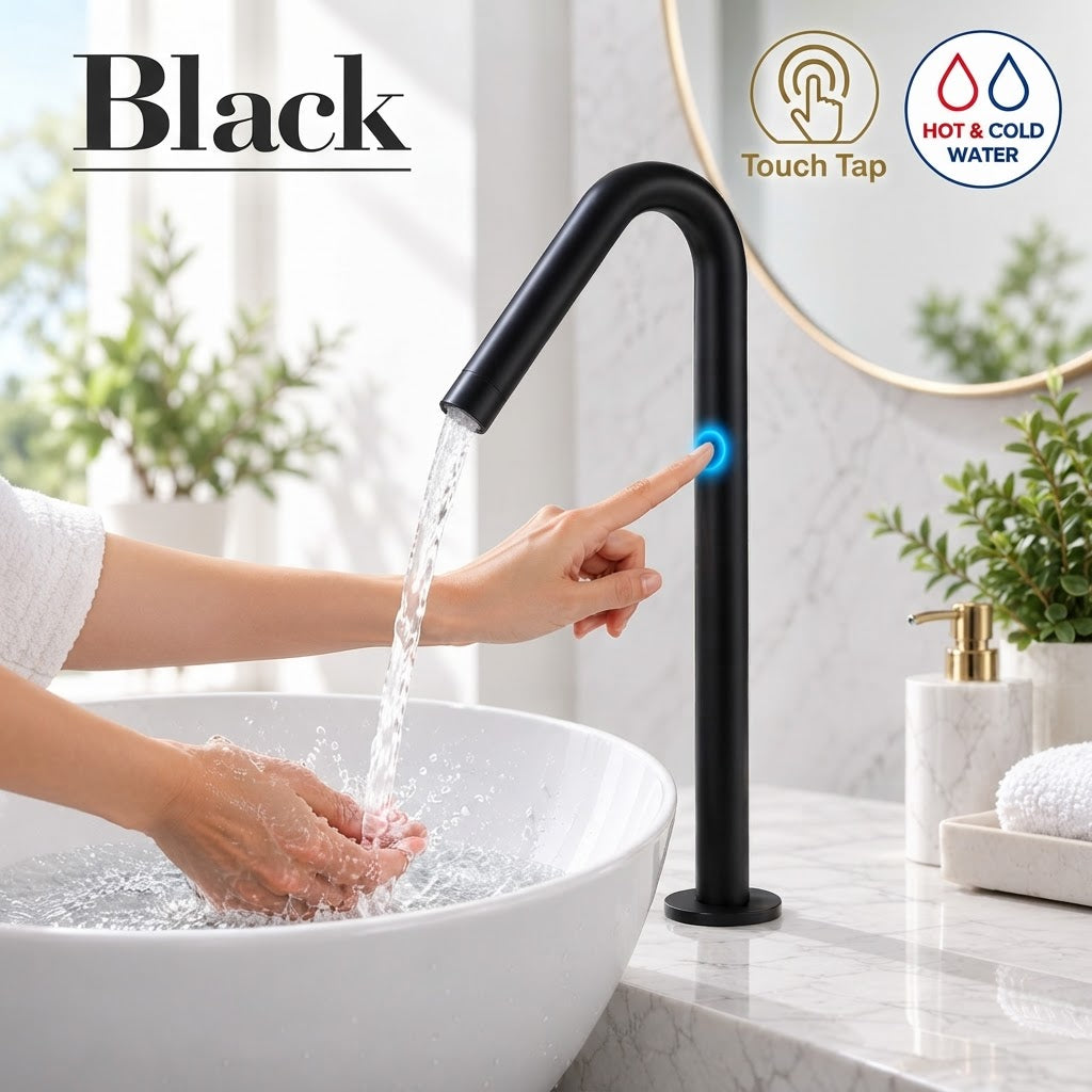 Smart Touch Gold Bathroom Faucet with Automatic Sensor