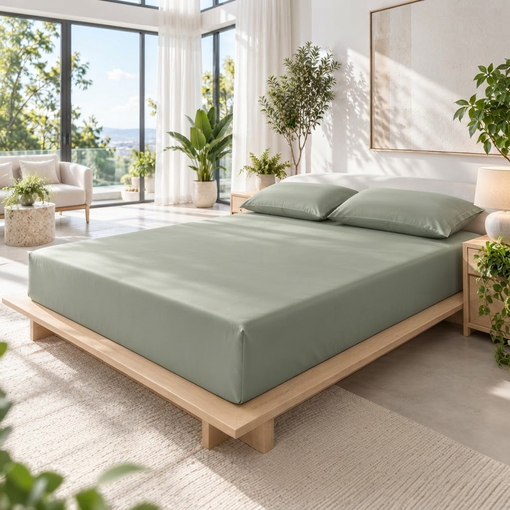100% Pure Mulberry Silk Fitted Sheet - Grade A Deep With Pocket