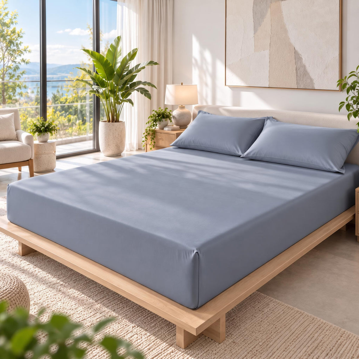 100% Pure Mulberry Silk Fitted Sheet - Grade A Deep With Pocket