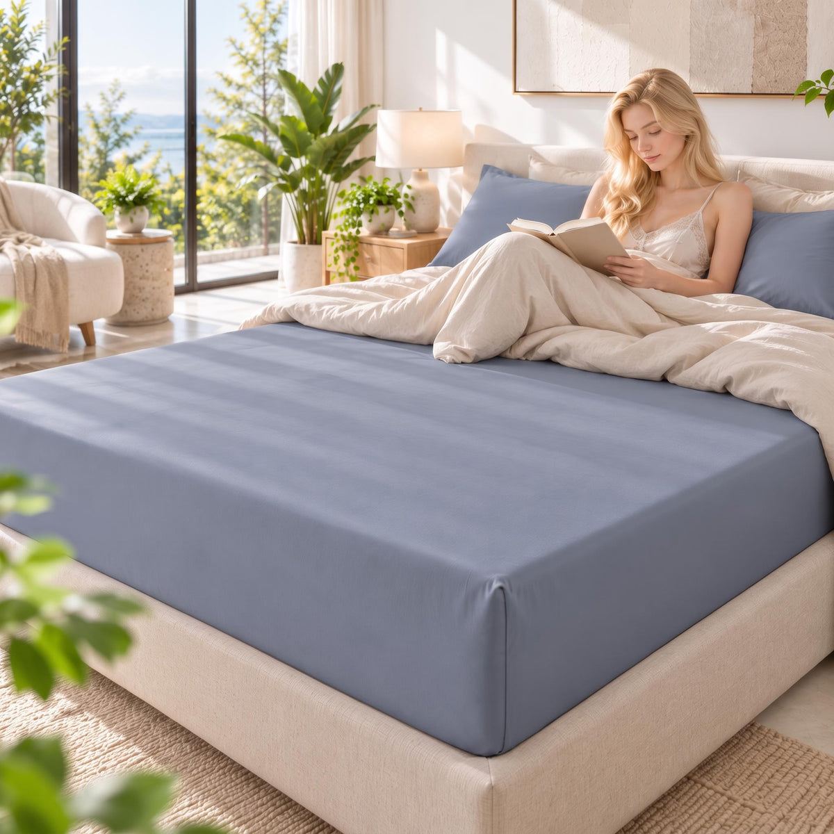 100% Pure Mulberry Silk Fitted Sheet - Grade A Deep With Pocket