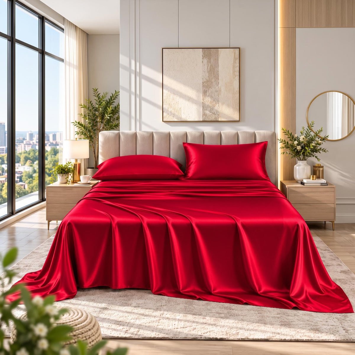 Elegant 25 Momme Mulberry Silk Bedding Set with Pillowcases