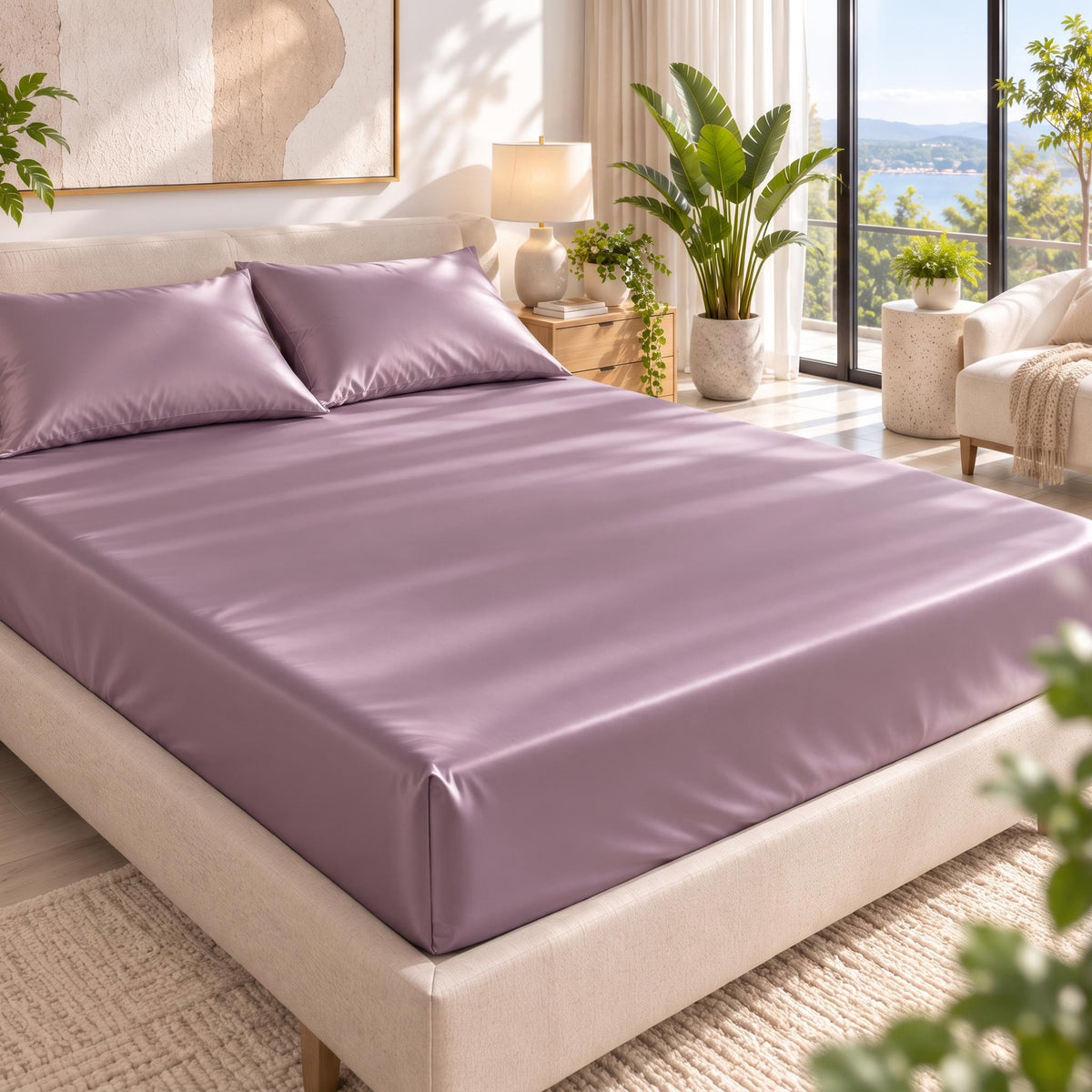 100% Pure Mulberry Silk Fitted Sheet - Grade A Deep With Pocket
