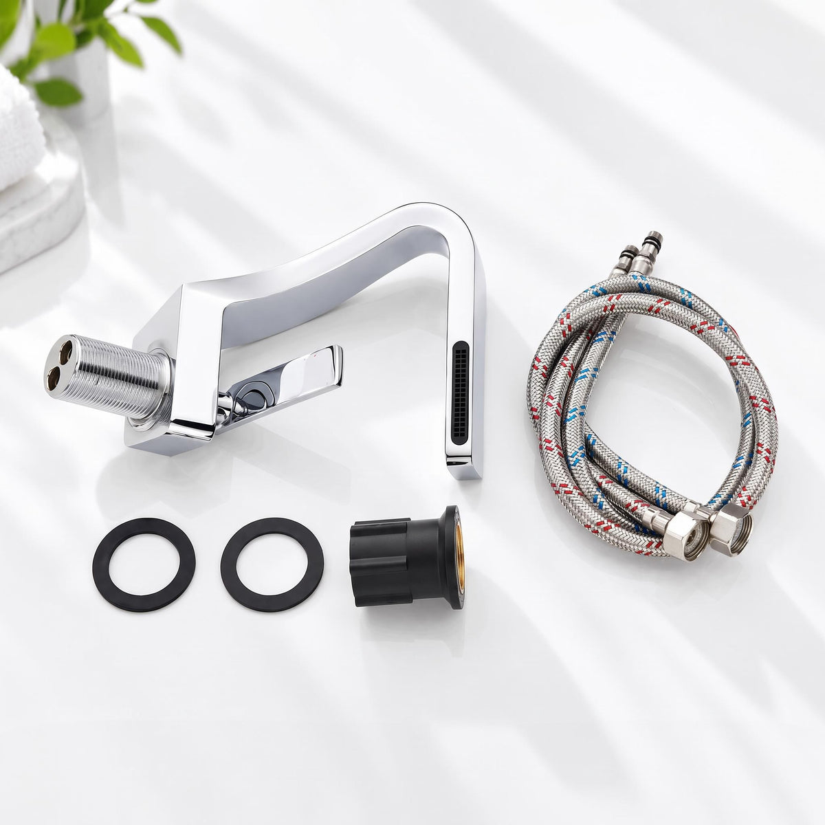 Waterfall Basin Mixer Tap – Solid Brass Modern Bathroom Sink Faucet