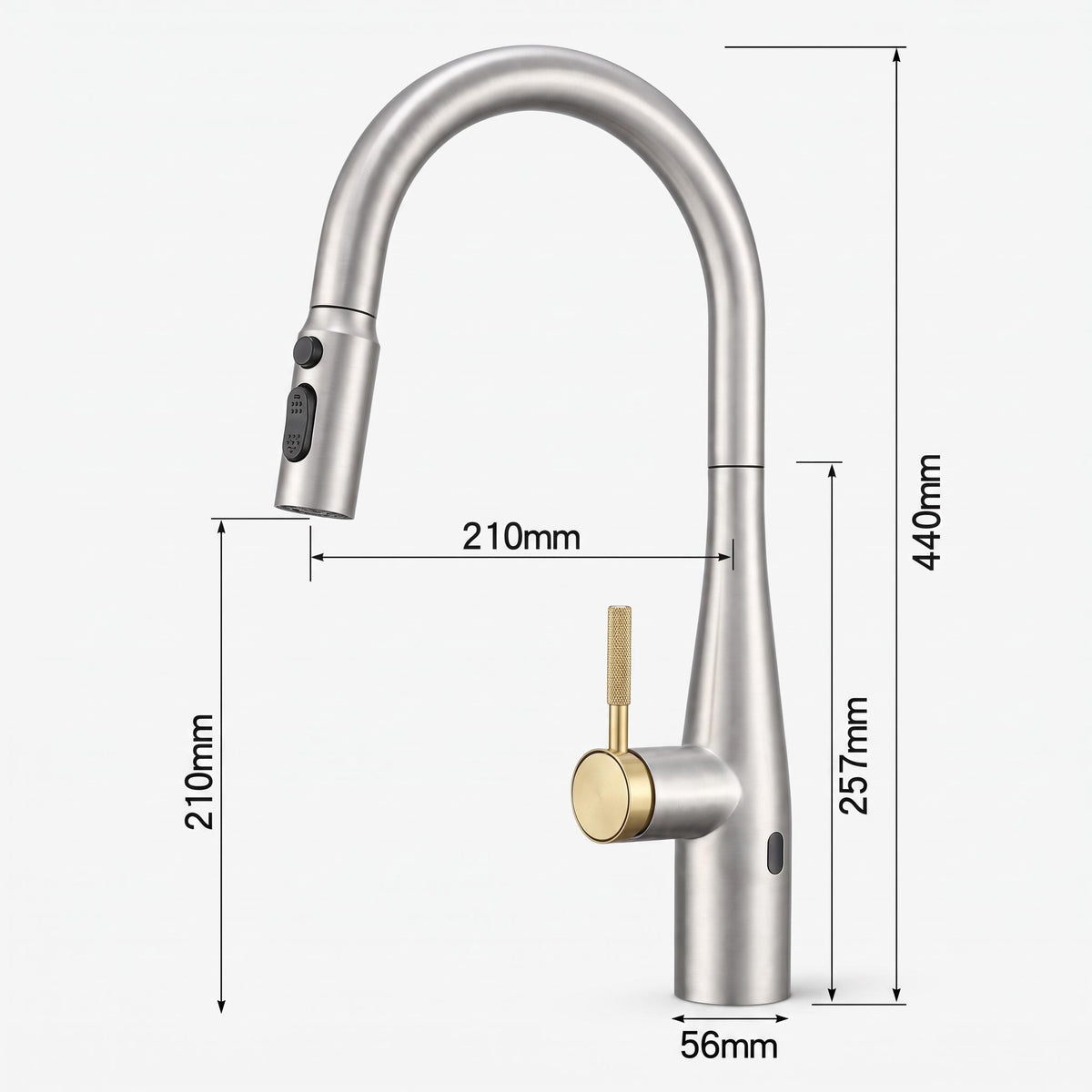 Smart Touch Kitchen Faucet with Infrared Sensor