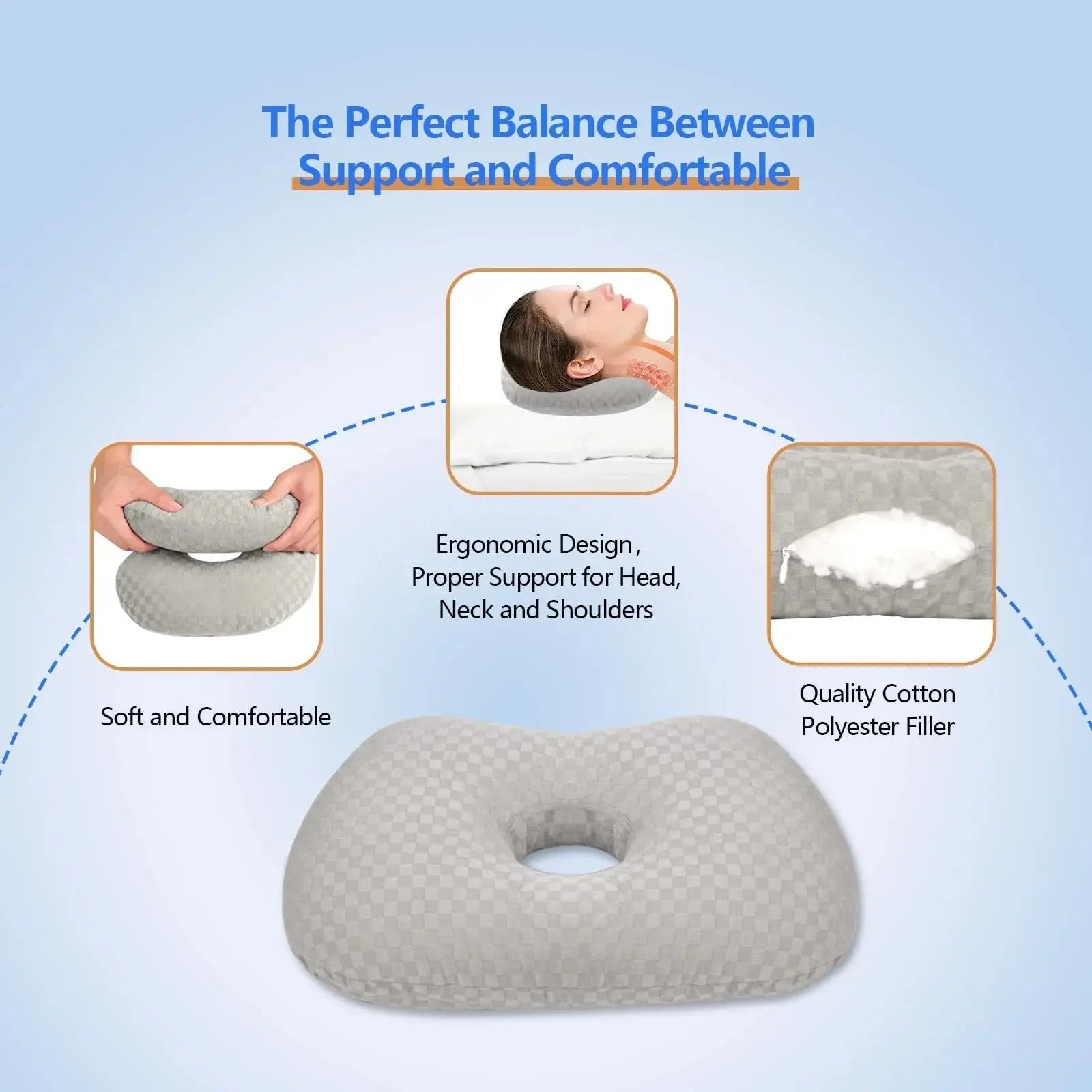 Adjustable Ear Support Pillow