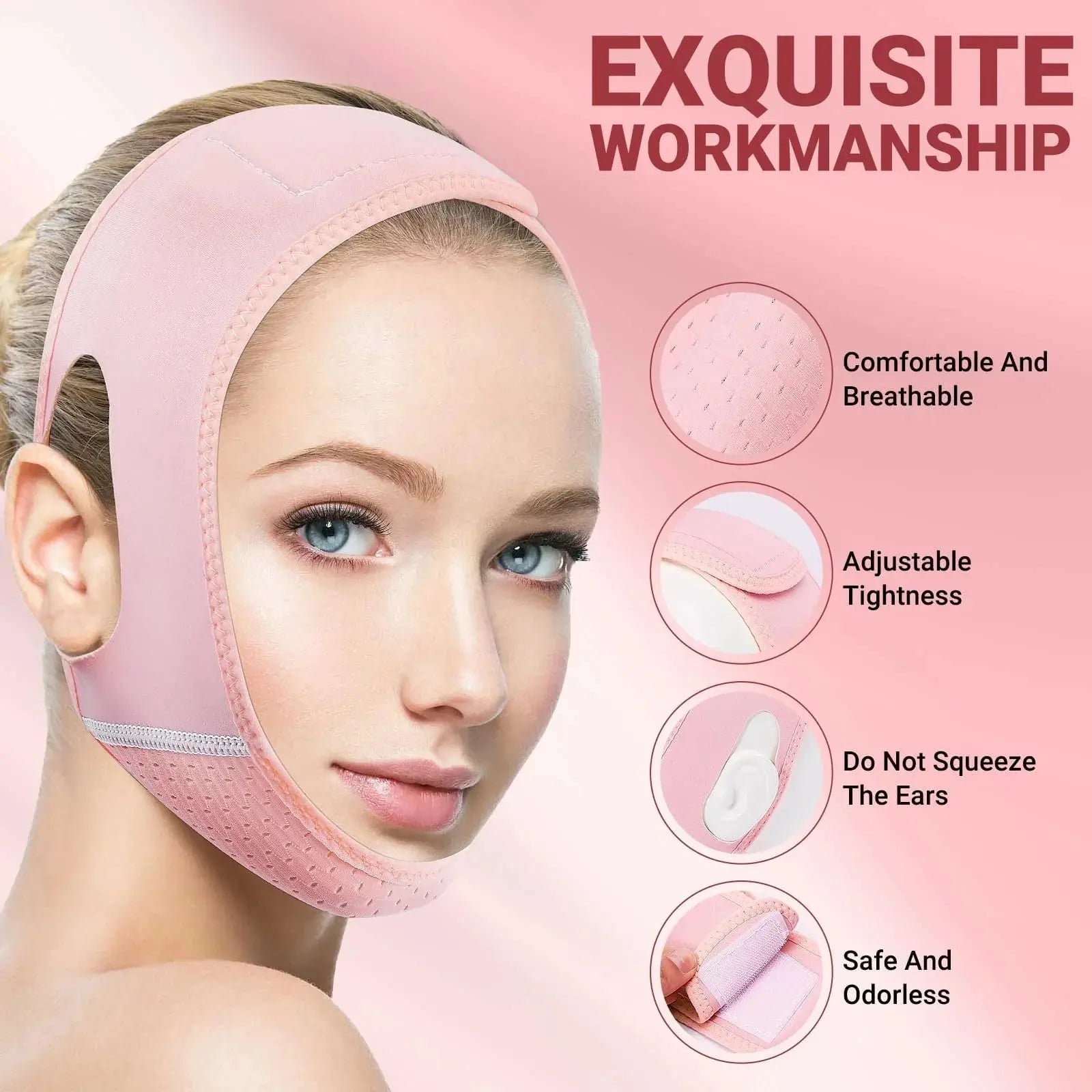 Adjustable V-Line Facial Lifting Strap