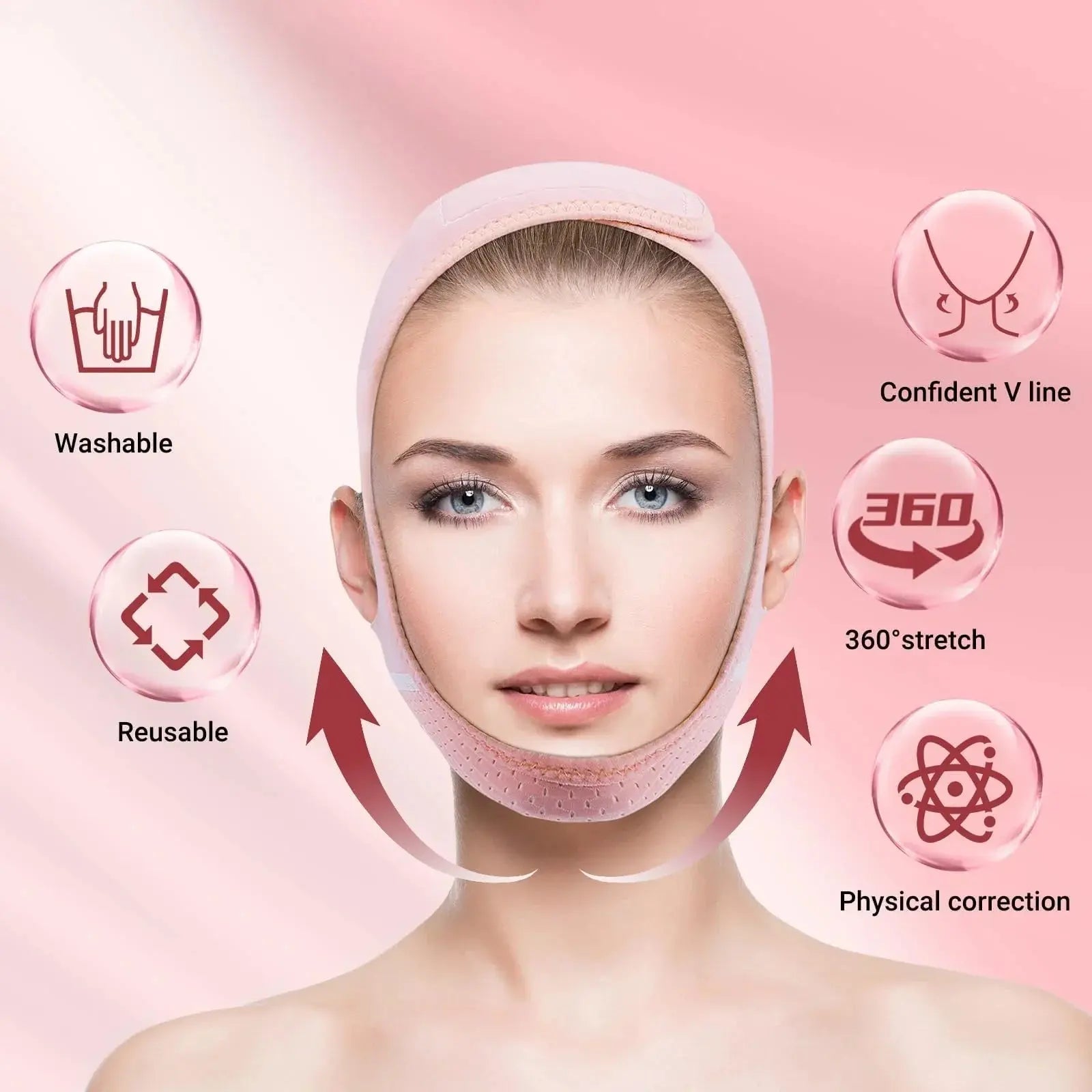 Adjustable V-Line Facial Lifting Strap