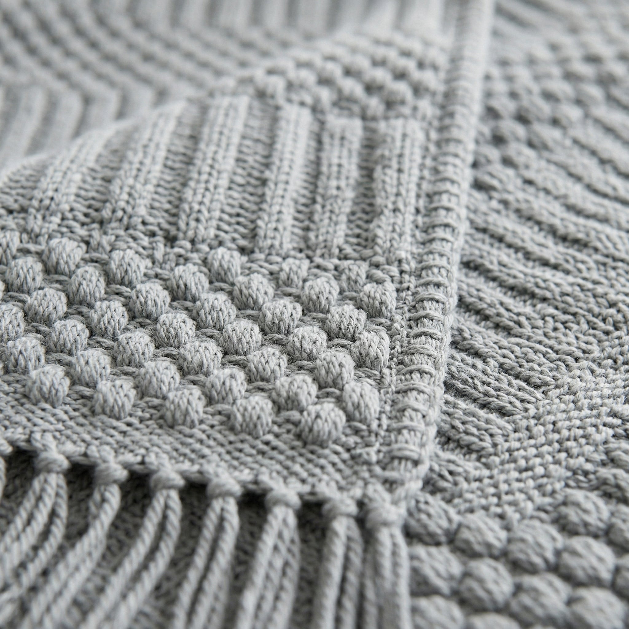 Bohemian Woven Blanket with Tassel Edges