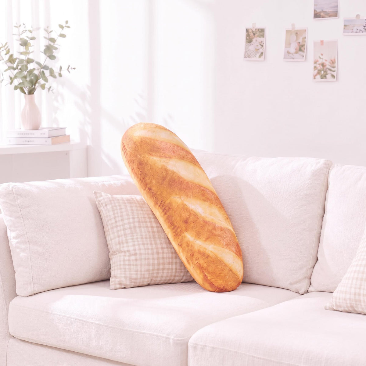 Bread-Shaped Soft Cushion for Home Decor Accent-Decorative Pillows & Cushions-Glompi-Glompi