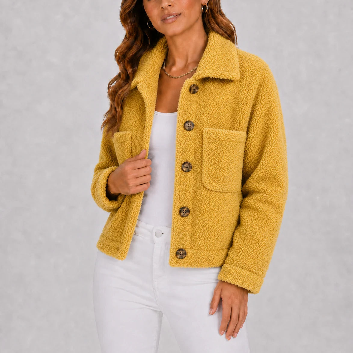 Casual Knit Blazer Jacket with Pockets for Women 1