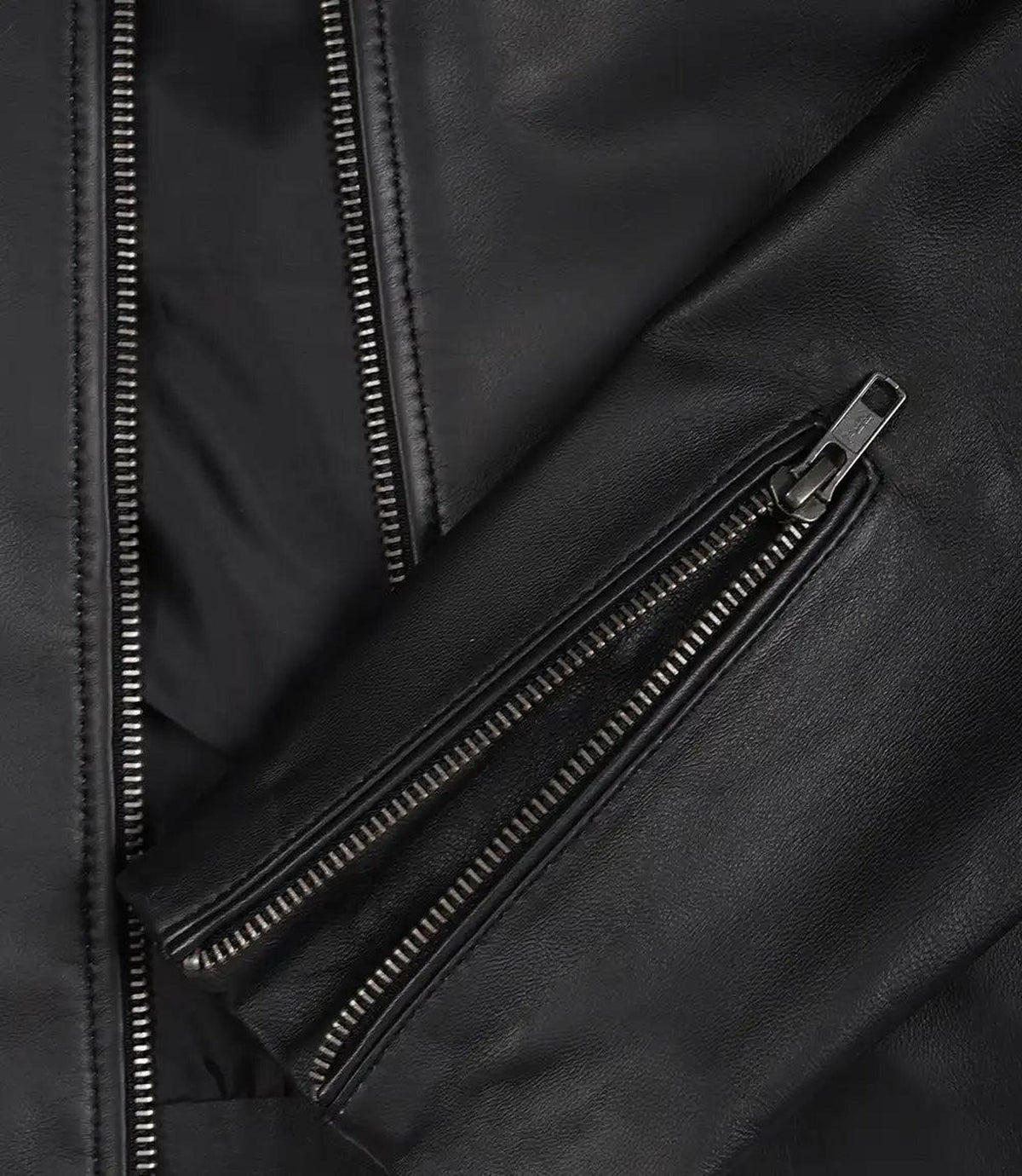 Classic Black Leather Jacket for Women with Flattering Fit-Leather Jackets-Glompi-Glompi