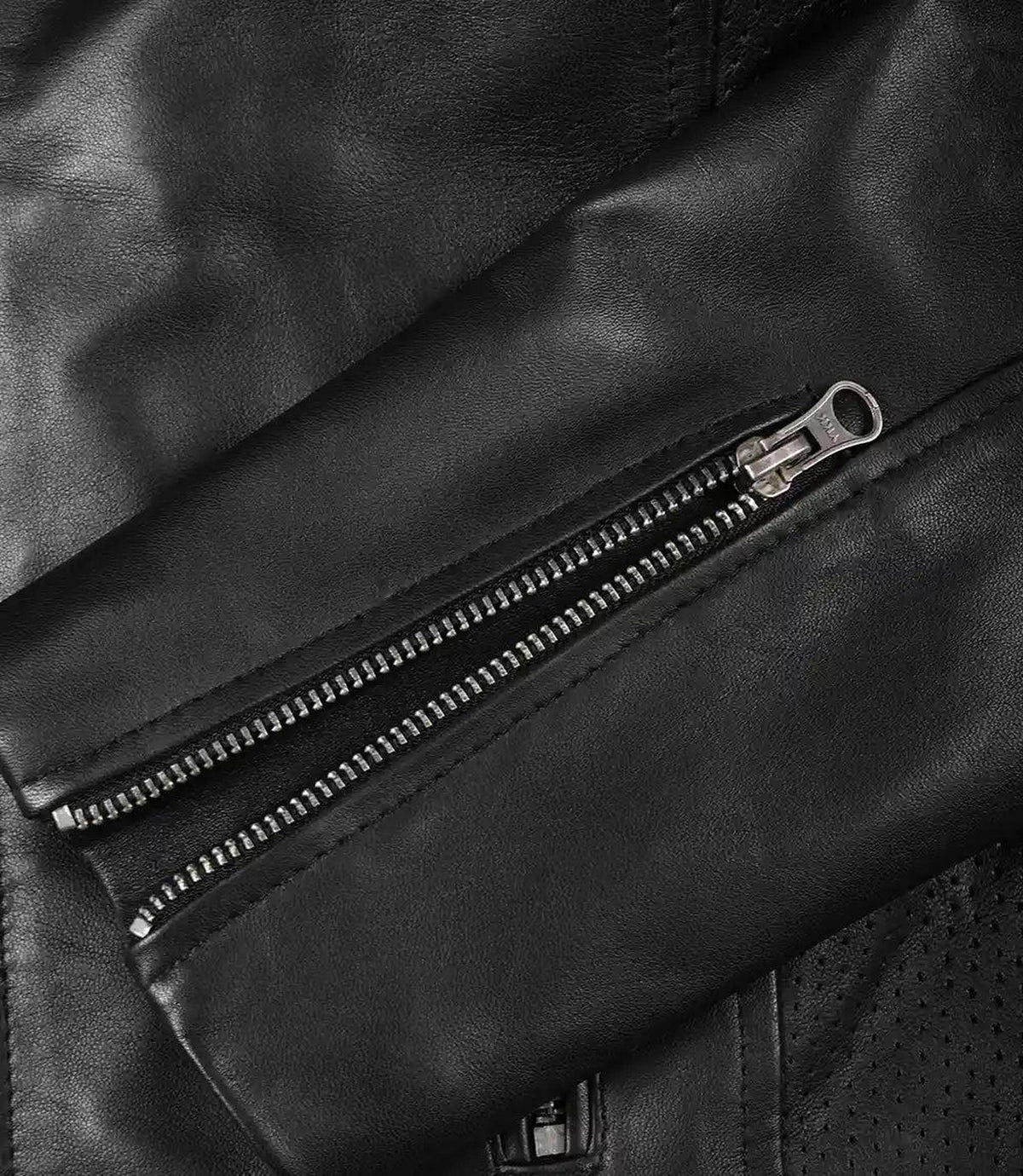 Classic Black Leather Jacket for Women with Stylish Design 6