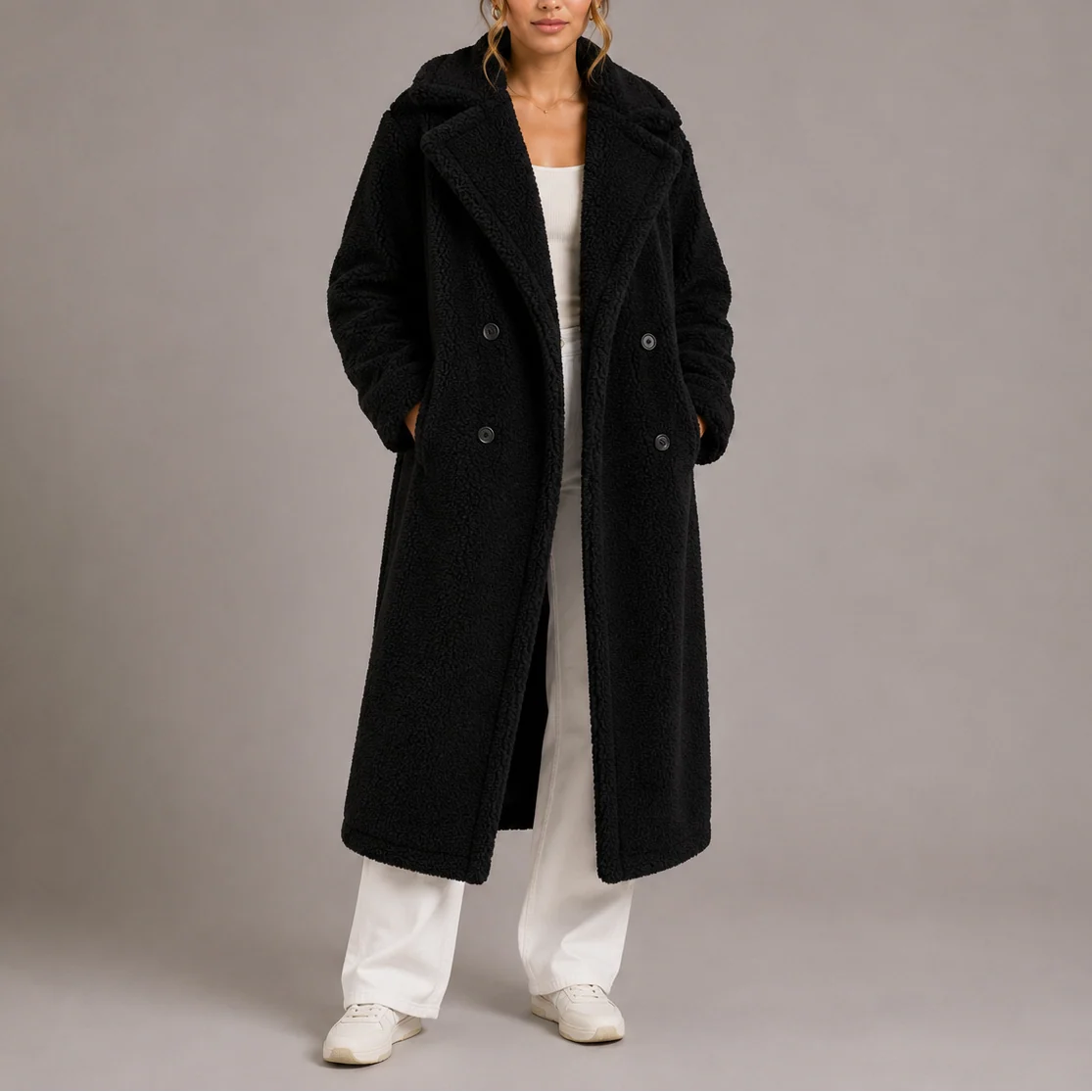 Classic Long Faux Fur Coat for Women, Winter Layering Essential 3