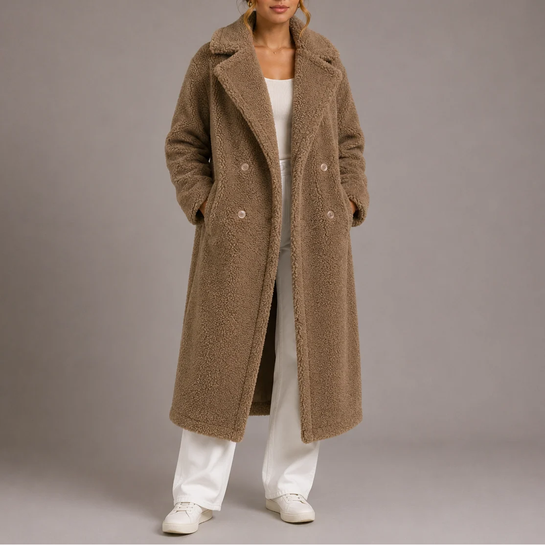 Classic Long Faux Fur Coat for Women, Winter Layering Essential 5