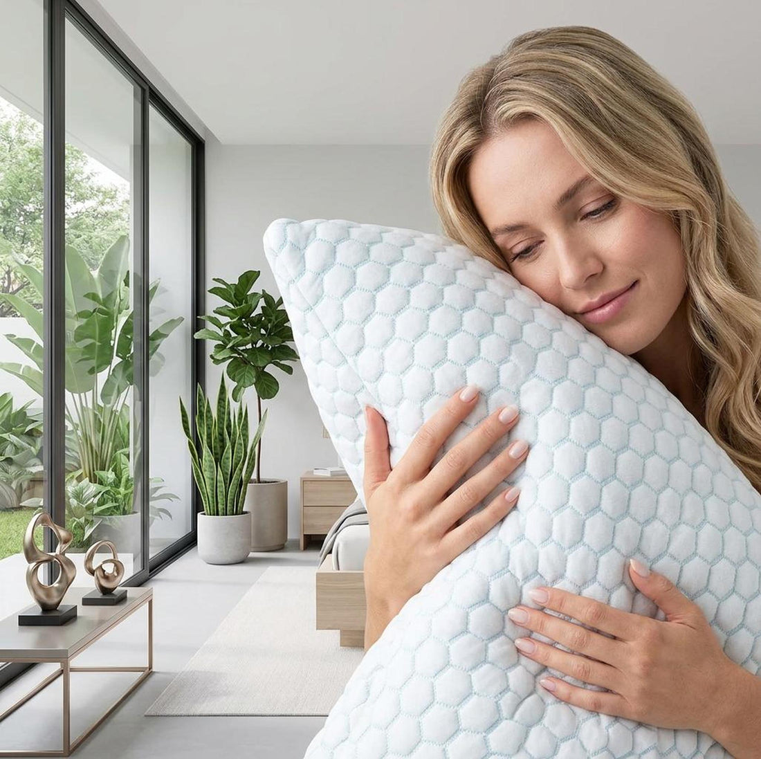 Cooling Shredded Foam Pillow for Side Sleepers-Pillows-Glompi-Glompi