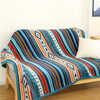 Cozy Coral Fleece Throw Blanket - Soft Boho Design for Home Decor