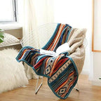 Cozy Coral Fleece Throw Blanket - Soft Boho Design for Home Decor