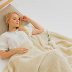 CozyKnits - Soft Breathable Knitted Shawl Throw Blanket for Home & Travel