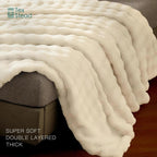CozySoft Plush Fluffy Blanket - Soft, Versatile Couch & Bed Decor