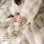 CozySoft Plush Fluffy Blanket - Soft, Versatile Couch & Bed Decor