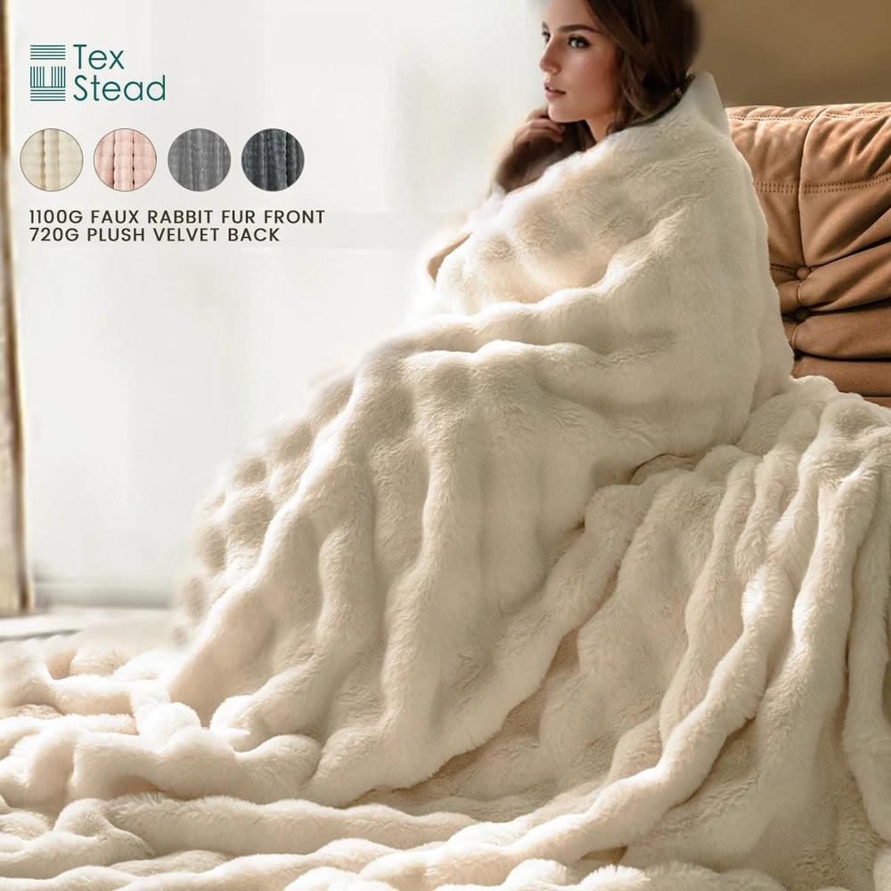 CozySoft Plush Fluffy Blanket - Soft, Versatile Couch & Bed Decor