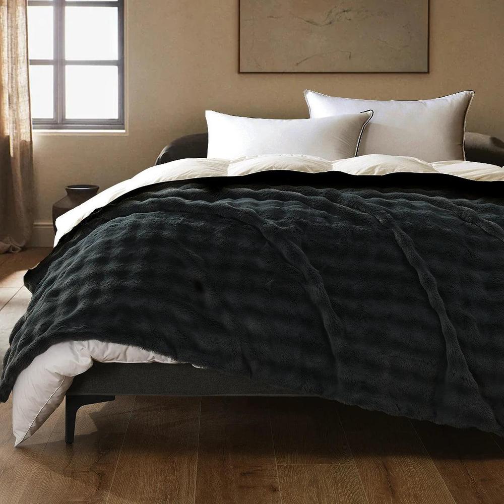 CozySoft Plush Fluffy Blanket - Soft, Versatile Couch & Bed Decor