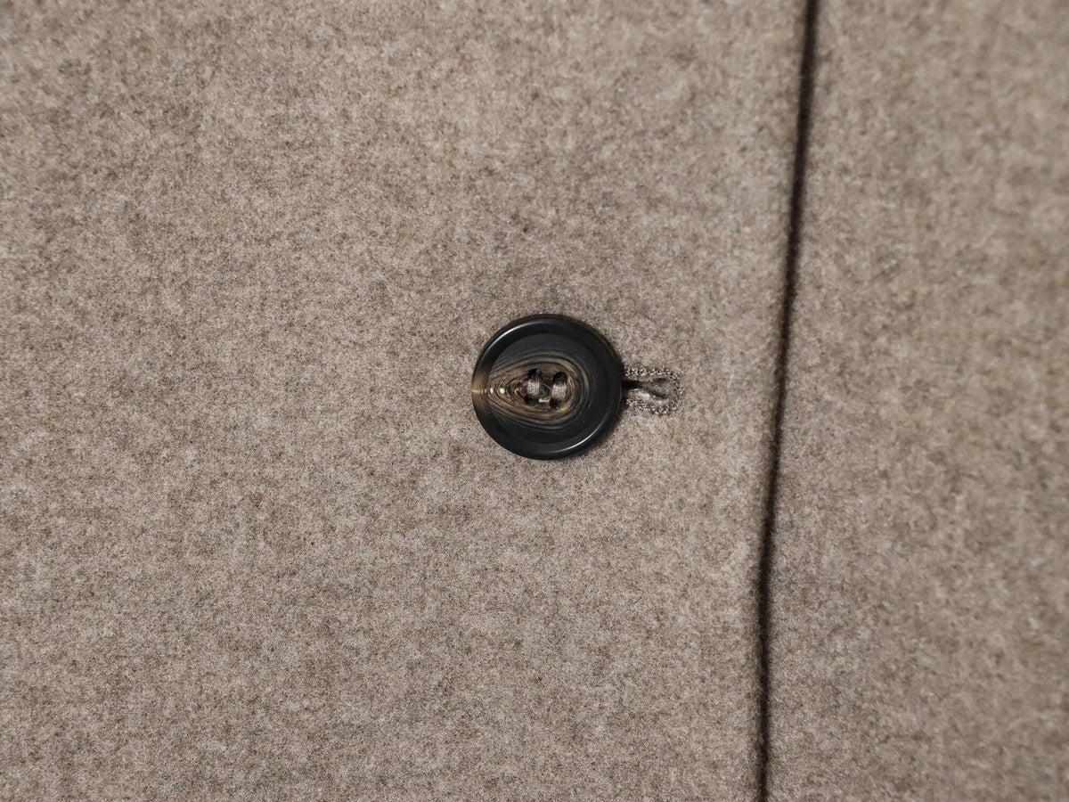 Cropped Wool Blend Jacket with Buckle Collar for Women 6