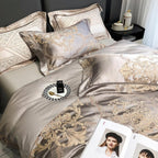 Damask Chic - 100% Egyptian Cotton Bedding Set with 1000 Thread Count