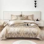 Damask Chic - 100% Egyptian Cotton Bedding Set with 1000 Thread Count